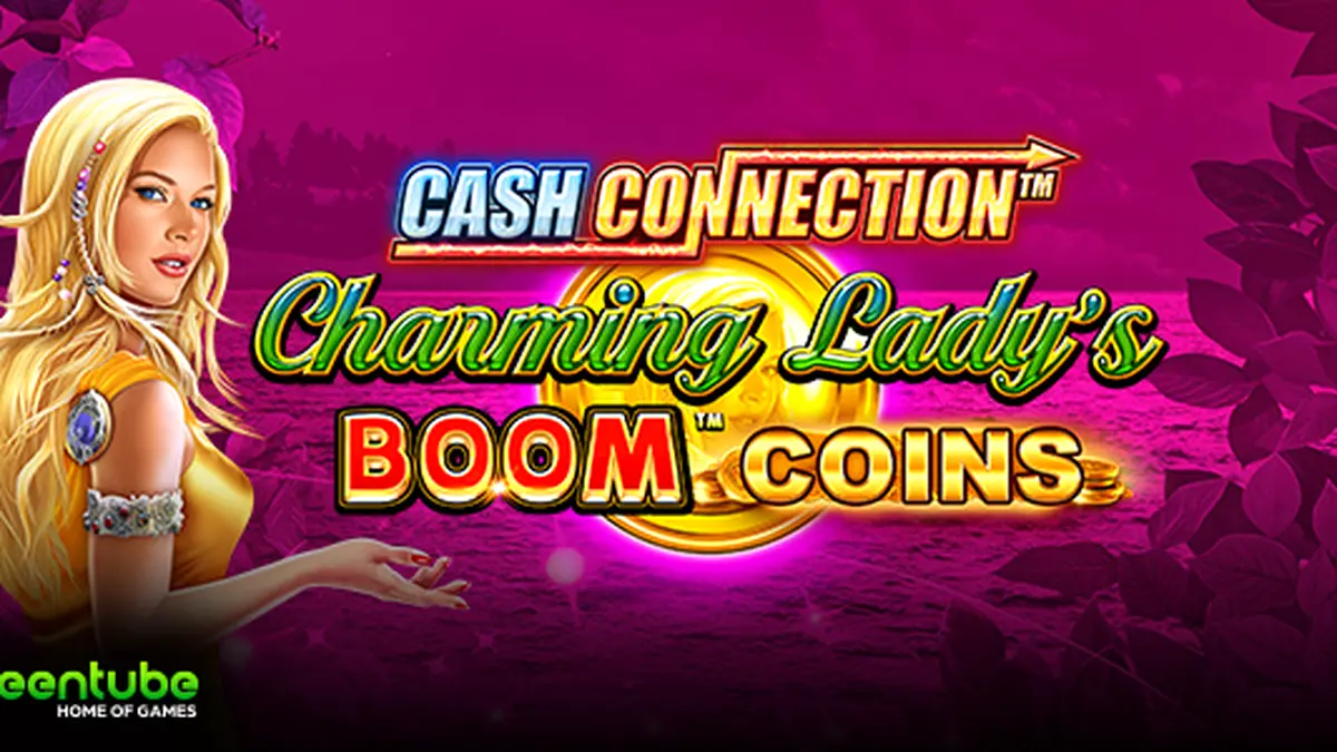 Cash Connection Charming Lady’s Boom Coins slot machine interface